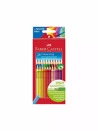 FABER-CASTELL | Colour Grip Buntstift, 24er Kartonetui | 